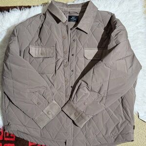 SET Active Taupe Quilted Puffer Jacket XL Coat